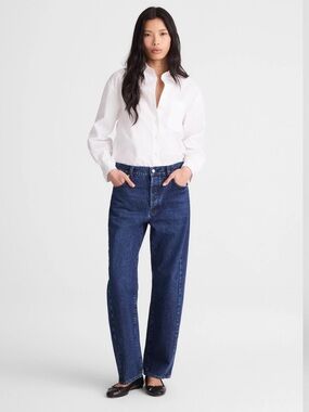 Madewell NWT Pieced Barrel-Leg Jeans